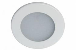 Светильник LED встраиваемый, круг, белый, 6W, 220V, теплый 3000К, 430Lm