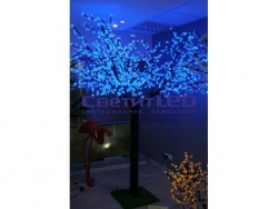 Дерево светодиодное "Вишня", Синее, 1728LED, 2.5х2м, 143W