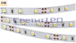 Лента LED, IP33, 12V, SMD3528, 4.8W/м, 60LED/м, белый нейтральный