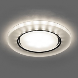 Точечный светильник под лампу с цоколем GX53, прозрачный