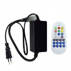 Контроллер RGB RF(Радио), 220V, 1000W, с пультом, 24 кнопки 