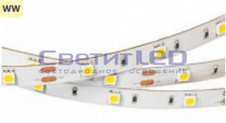 Лента LED, IP33, 12V, SMD5050, 7.2W/м, 30LED/м, белый теплый, эконом