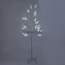 Дерево светодиодное "Верба", 220V, Белое, 60LED, 1.5м