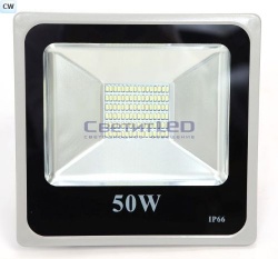 Прожектор LED, 50W, 220V, белый холодный, SMD, серый/чёрный