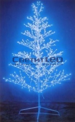 Дерево LED "Елка", Былый/Синий, 1.2м, 15W, 12V