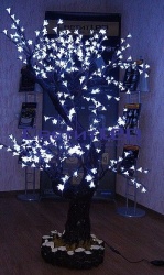 Дерево светодиодное "Куст Сакура", Белое, 324LED, 1.5х1м, 25W