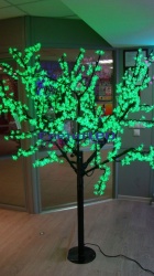 Дерево светодиодное "Вишня", Зелёное, 972LED, 1.9х1.5м, 71.3W
