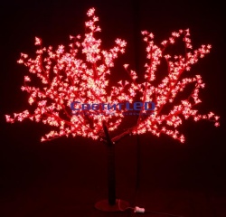 Дерево светодиодное "Куст Сакура", Красное, 2150LED, 1.5х2м, 172W