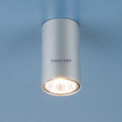 Светильник точечный накладной, цилиндр, серый, GU10, 220V, лампа не в комплекте, 5257 SL