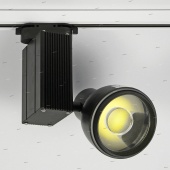 Светодиодный светильник трековый, 2-х проводной, 220V, 25W, 4200K, чёрный, HL820LBL