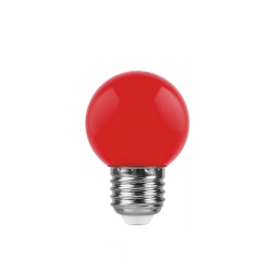 Лампа для Белт лайта E27, матовая, 220V, 1W, красный