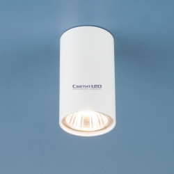 Светильник LED накладной, цилиндр, GU10, белый 