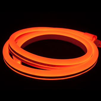 Леднеон-Флекс 220V, оранжевый, 14,5х27,5мм, ПВХ-белый, 4,7Вт/м, 72LED