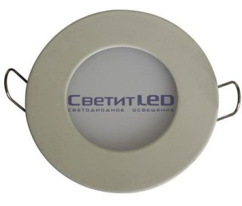 Светильник LED встраиваемый, круг, белый, 3W, 220V, теплый 3000К, 115Lm, HL6873L 3W3000KW