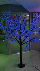 Дерево светодиодное "Вишня" Синее, 972LED, 1.9х1.5м, 71.3W
