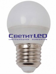Лампа LED E27(шар), 3.5W, 220V, нейтральный 4000К,300Lm